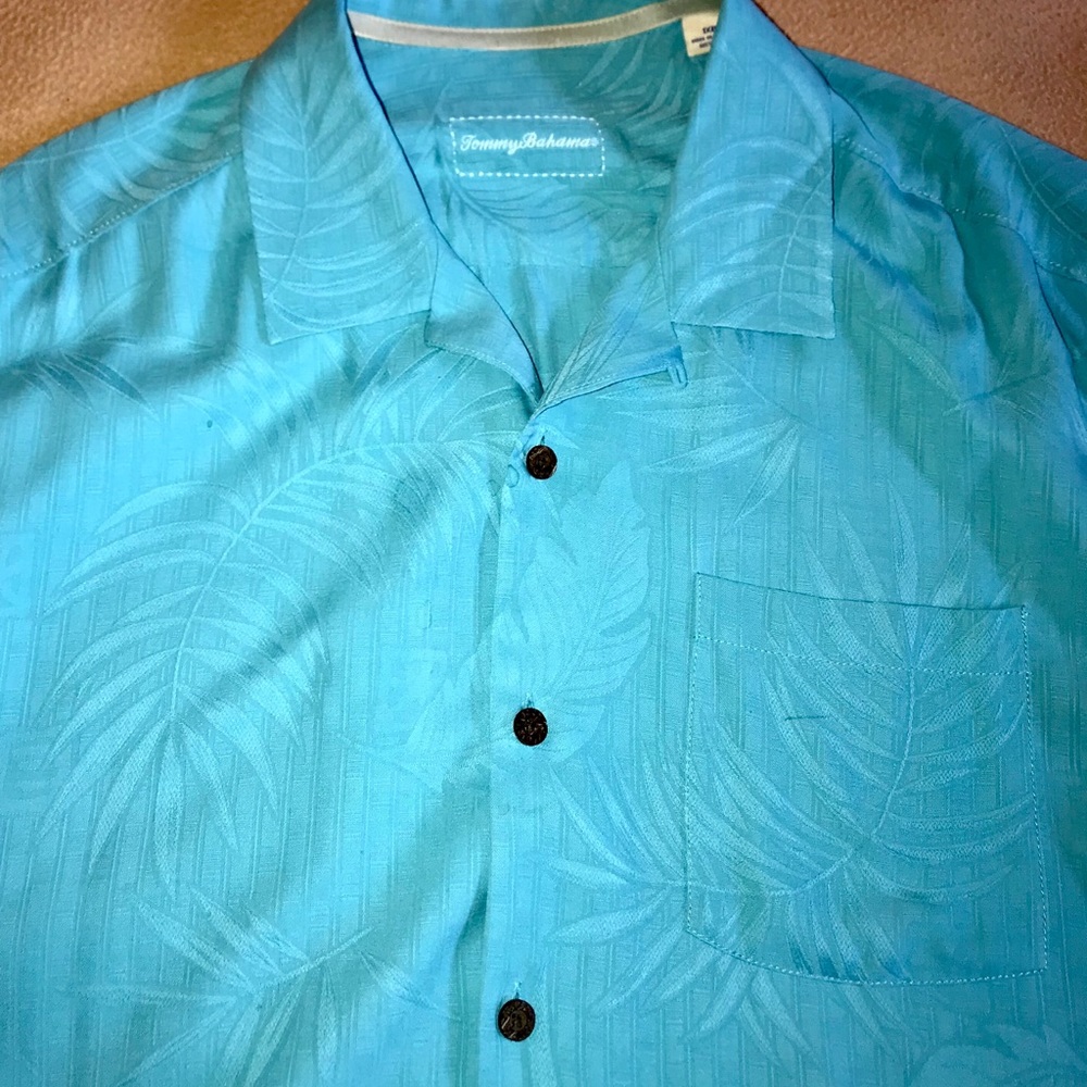 Tommy Bahama Short Sleeve Silk Shirt 1XB(big&tall)